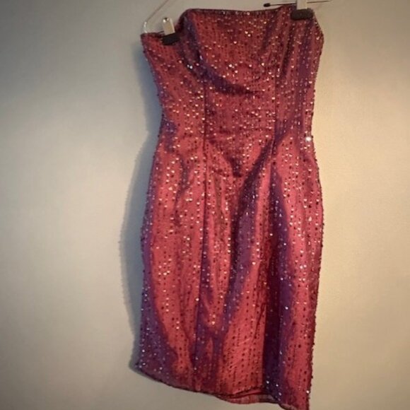 Vintage Y2K Flirt by Maggie Sottero Whimsygoth Beaded Dress - Picture 1 of 3